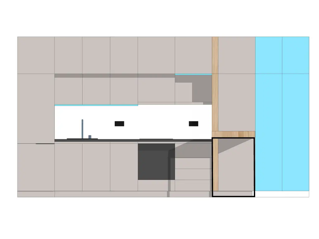 Kuhinja po meri 3d projektovanje 2 - Akcent Nameštaj